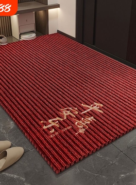 入户门地垫门垫门口进门防滑吸水脚垫家用地毯垫子室内红色地板