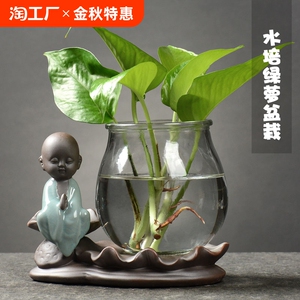 绿萝盆栽室内植物花卉绿植水培花瓶大叶绿箩新房家用吸除甲醛客厅
