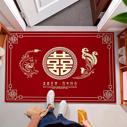 红色龙凤呈祥地垫|超6000次加购