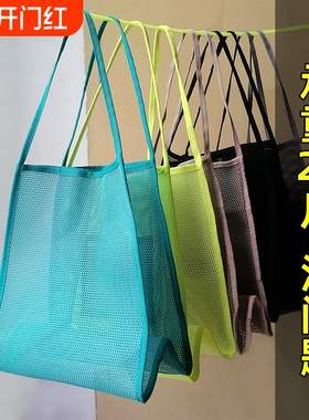 户外沙滩包大容量网袋收纳袋工具宝宝游泳儿童沙滩玩具出游旅游