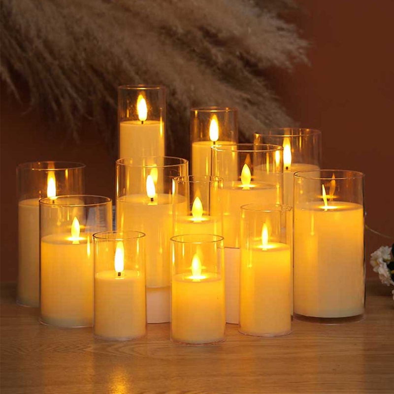 led电子蜡烛灯浪漫婚礼场景布置道具生日求婚告白氛围仿真假蜡烛