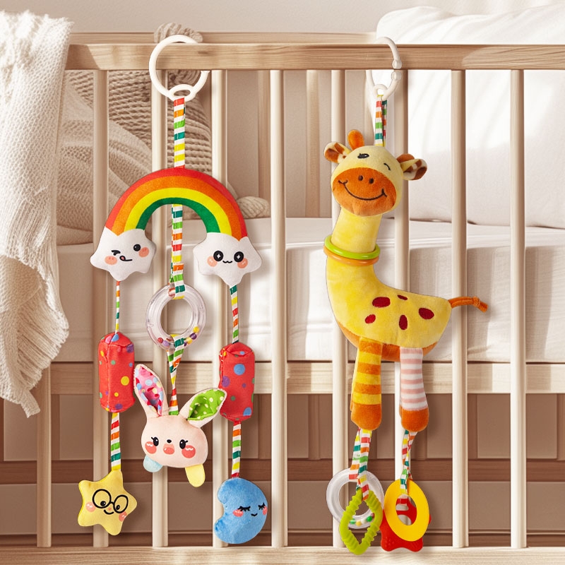 车载婴儿车玩具挂件床头摇铃宝宝吊挂床装饰推车风铃挂饰安抚铃铛