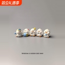 无聊了！摆一堆玩耍鸭小动物摆件情绪稳定桌面装饰工位解压小礼物