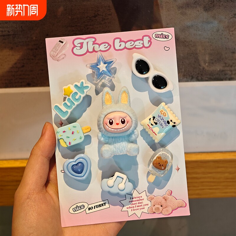 原创爆款洞洞鞋配饰croes鞋花智必星diy装饰配件bubu多巴