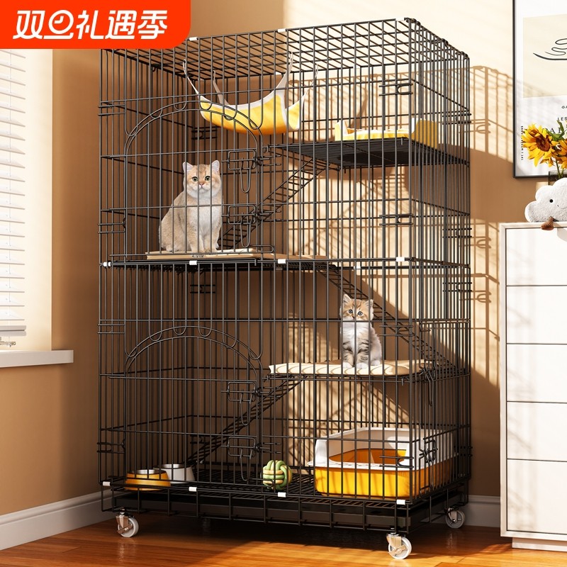 猫笼子别墅超大家用室内带厕所猫屋猫舍猫窝多层幼猫成猫的猫产房