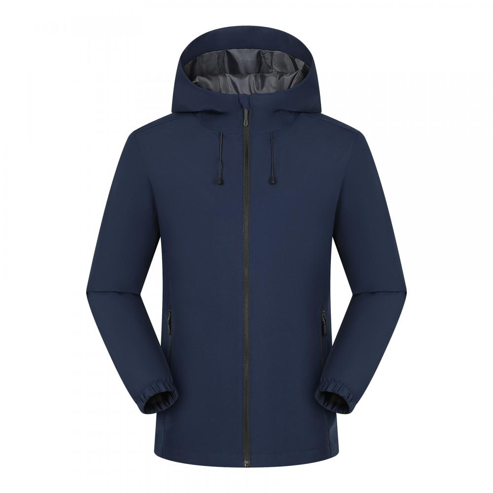 轻量化连帽单冲锋衣冬季工作服高弹加绒加厚防水户外工装制服外套