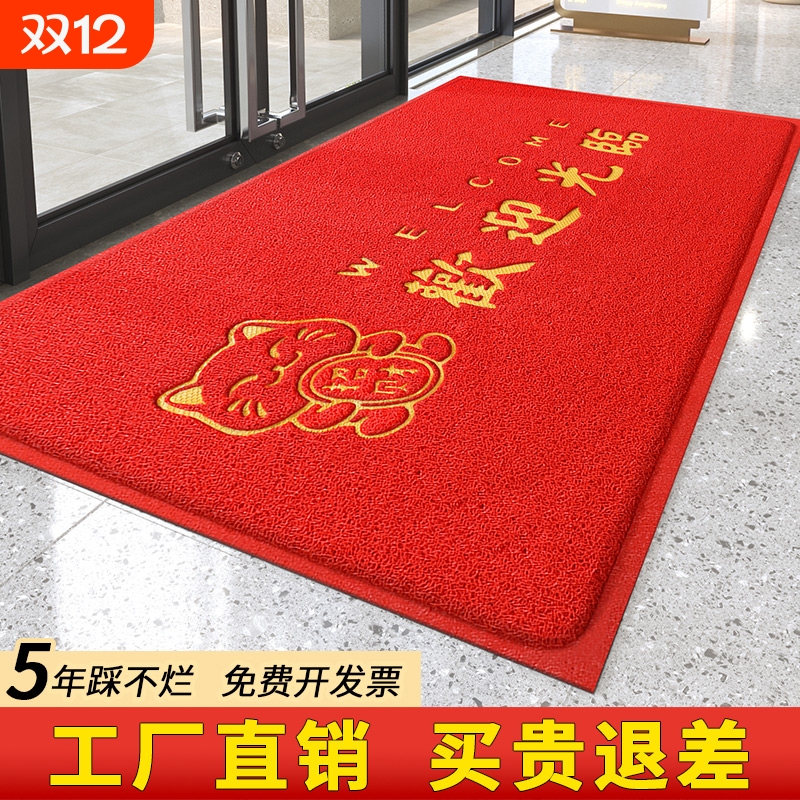 欢迎光临门垫商铺进门口脚垫酒店公司入户门垫子商用门外除尘地毯