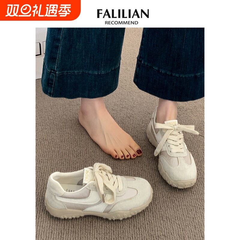 阿甘德训鞋女鞋子2025新款爆款春夏季超火厚底百搭休闲运动鞋支撑