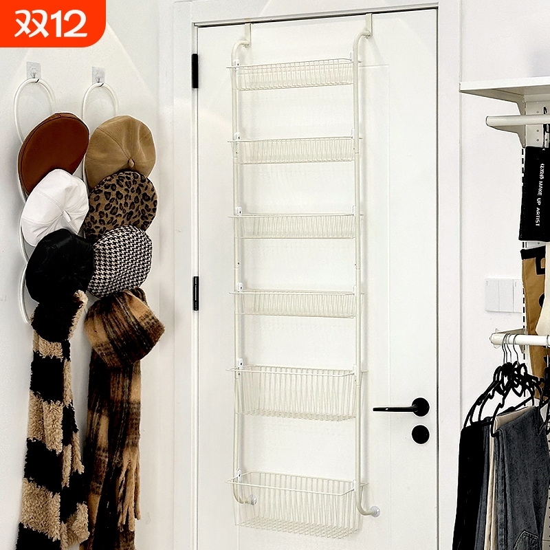 门后空间利用神器包包多层收纳架