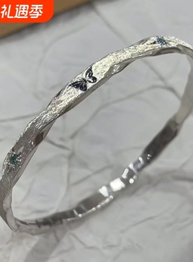 网红爆款高颜值蝴蝶手镯新款小众设计轻奢时尚手环男女同款送礼物