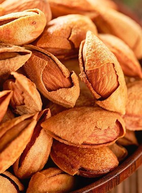 巴旦木坚果零食批发价薄壳奶香味手剥扁桃仁年货袋装500g果仁新鲜