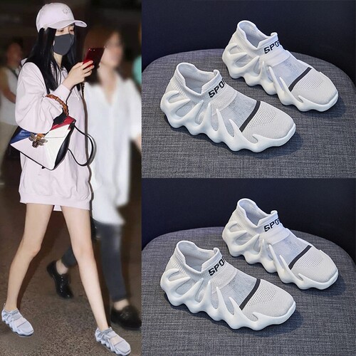 意尔康心选INS网面透气女袜鞋夏