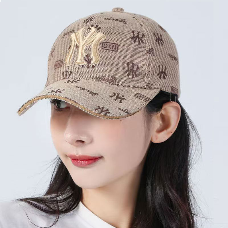 新款帽子男款百搭棒球帽春秋透气鸭舌帽女士时尚显脸小太阳帽男士