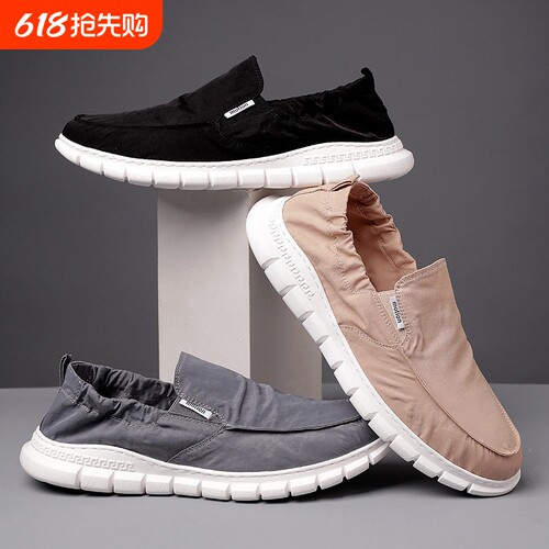 老北京布鞋男夏季休闲帆布鞋透气