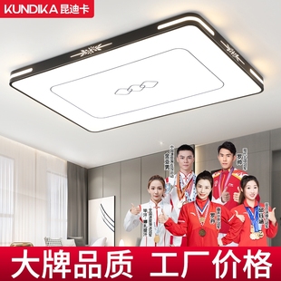 高亮led吸顶灯简约大气餐厅卧室书房客厅房间家用节能灯具 升级款