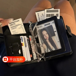 韩系简约石头纹多功能护照夹女多卡位出国旅行护照卡包证件收纳包
