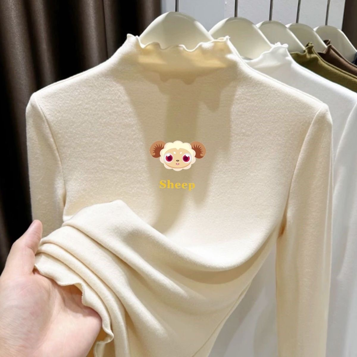 儿童长袖德绒保暖打底衫