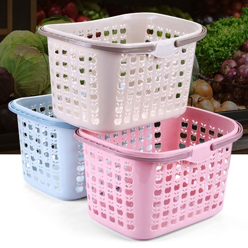 超市塑料手提购物篮|千人加购