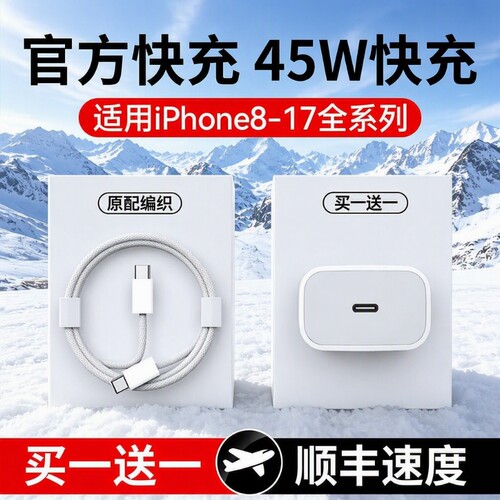 适用苹果手机充电器30W原装快充