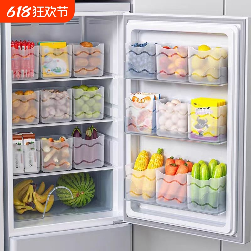 冰箱侧门收纳盒分装整理神器内侧保鲜食品级侧面门上盒子厨房冷藏