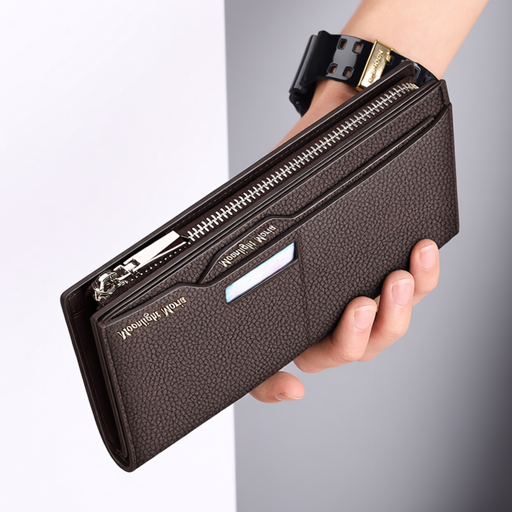 2026新款男士钱包长夹长款驾驶证手拿包卡包皮夹证件大容量现金