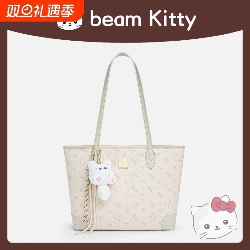 包包女包2025新款卡通印花托特包女大容量上课通勤休闲手提单肩包