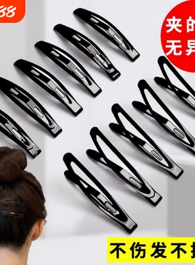 新款小夹子碎发夹女前额侧边刘海发卡后脑勺固定黑色头饰整理神器