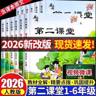 2025年新版第二课堂小学一二三四五六年级上册下册语文数学课堂笔记人教版123456年级期随堂预习单教材同步课本课前读书科学阅读