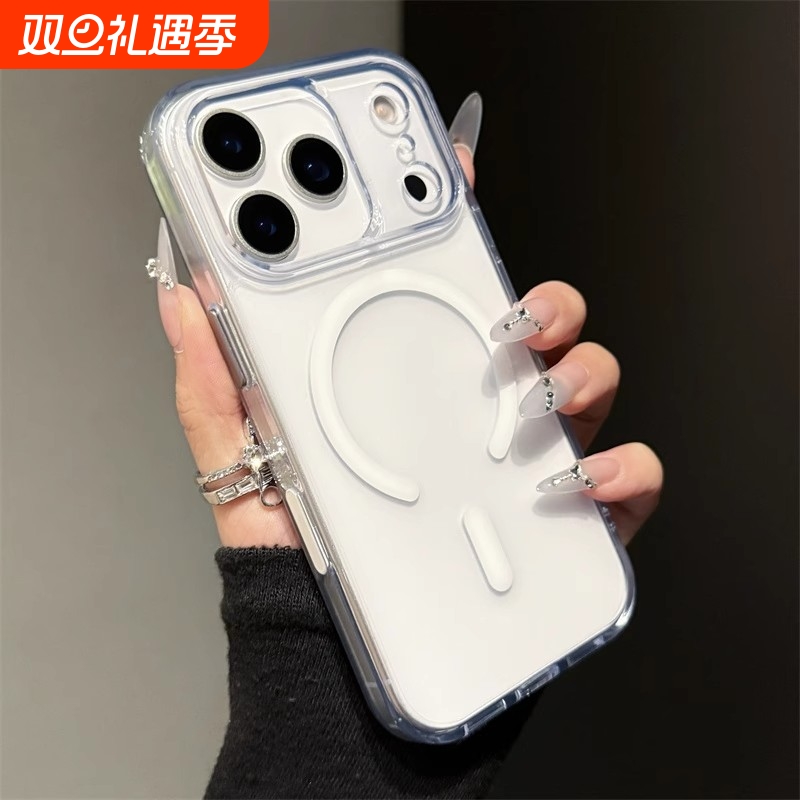 【带AI拍照按键】翔礼适用苹果17promax手机壳新款透明磁吸iphone17镜头全包16防摔15超薄14高级感13男女ipm