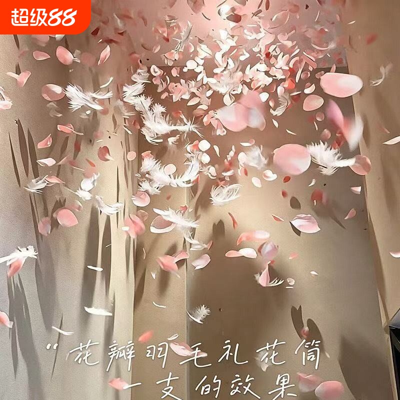 手持小礼花礼炮礼花筒结婚儿童生日毕业订婚礼伴娘拍照气氛感道具
