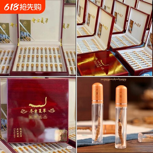 虫草礼盒装冬虫夏草礼盒大虫草正宗甘西藏那孜藏3根/克