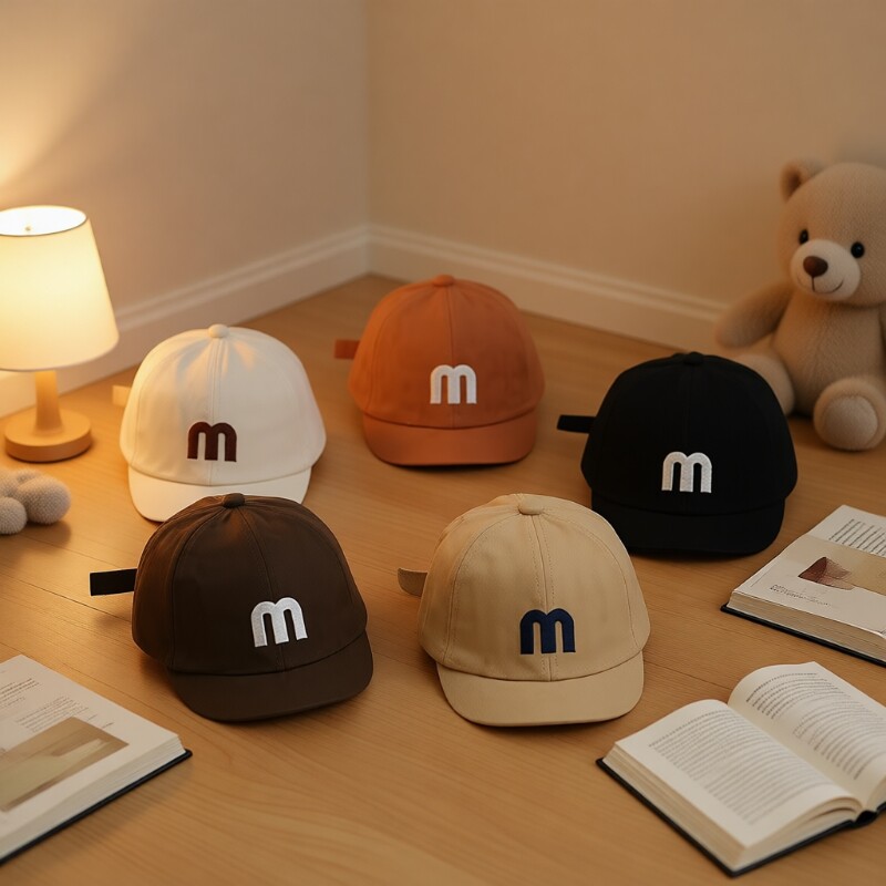 婴儿帽子春秋款鸭舌帽男童女童宝宝婴幼儿短檐鸭舌帽韩系ins遮阳