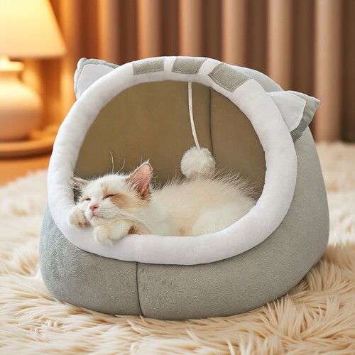 猫咪保暖半封闭窝|超1.4万次加购