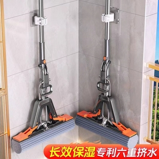 海绵拖把吸水2025新款 家用一拖净拖地神器免手洗胶棉地拖布