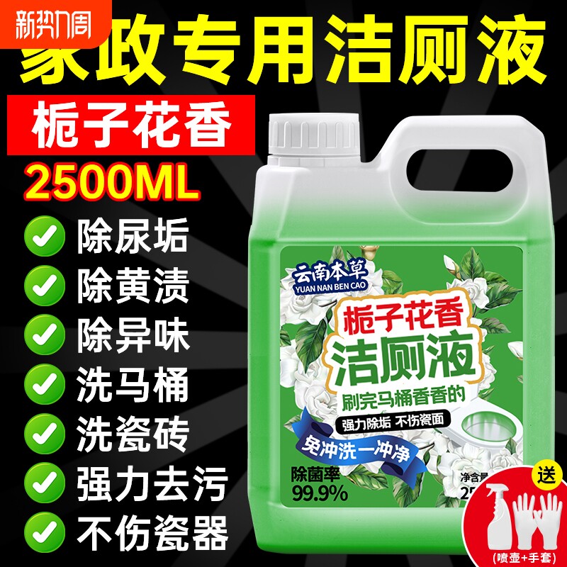 洁厕灵液强力除垢除臭清香型洗马桶厕所尿碱清洁剂去污去黄家政