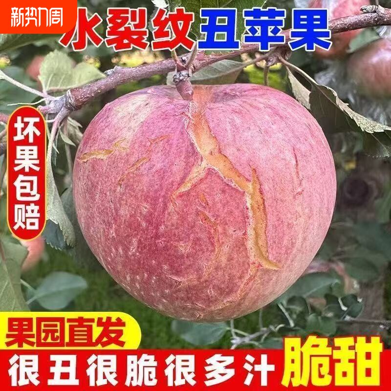 【爆甜】正宗红富士苹果脆甜冰糖心苹果新鲜应季水果整箱批发