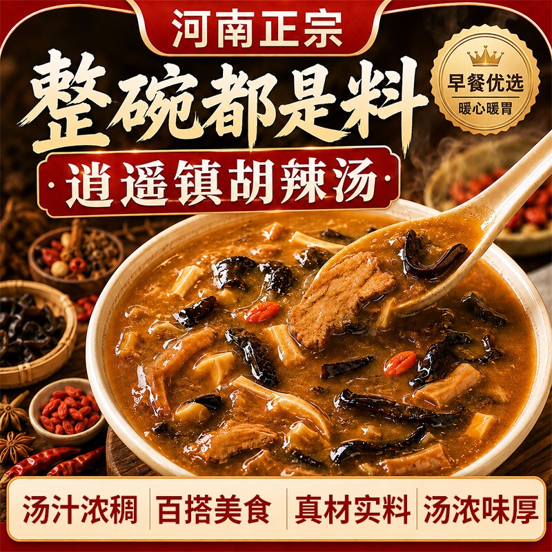 逍遥镇胡辣汤料理包官方旗舰店河南正宗特产早餐小包装料包旗舰店