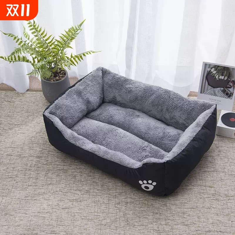 狗窝小型中型大型犬保暖金毛泰迪猫窝冬季宠物窝狗床狗垫毛绒加厚