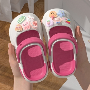 女童拖鞋夏季新款洞洞鞋女孩外穿玛丽珍凉拖鞋儿童eva防滑不臭脚