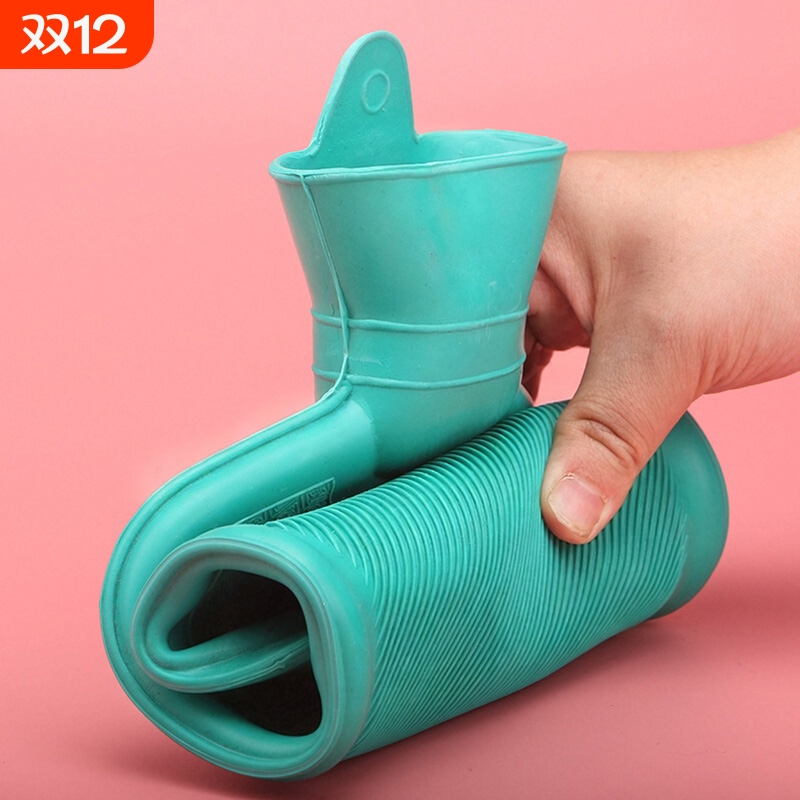 正品上海永字牌冲水热水袋充注水暖水袋暖手宝灌水加厚热敷袋橡胶