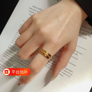 钛钢戒指 三生三世三件套不掉色女新款网红时尚ins情侣食指