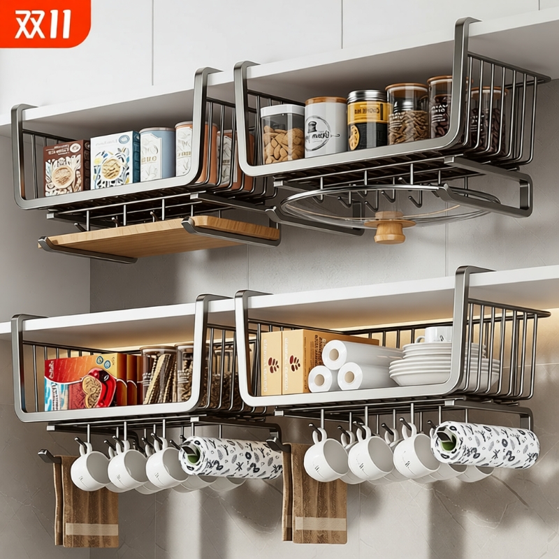 金属壁挂厨房置物架|超1万次加购