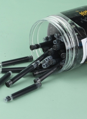 英雄钢笔墨囊耗材230/359系列2.6mm/3.4mm口径一次性热可擦纯蓝色黑色蓝黑色三种颜色可选100支不可擦