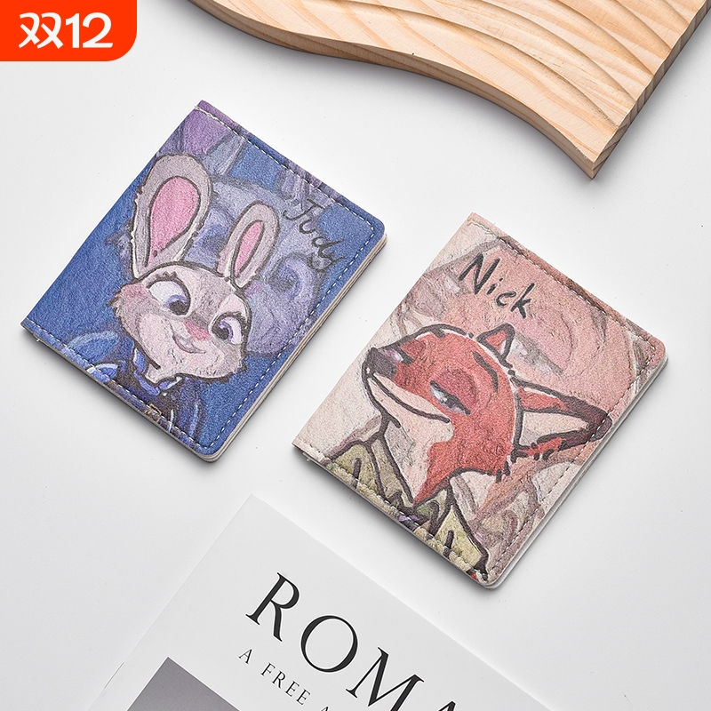 可爱尼克朱迪超薄卡包小巧防消磁小卡包多卡位证件收纳驾驶证皮套