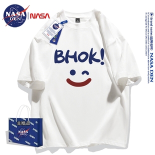 上衣设计感小众重磅chic外套 内搭t恤女夏季 纯棉短袖 NASA联名美式