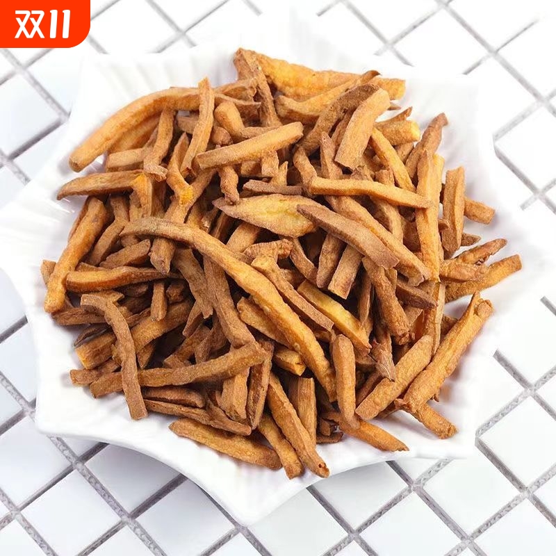 农家自制红薯干地瓜干条沙炒香脆番薯条脆条零食原味健康无油好吃