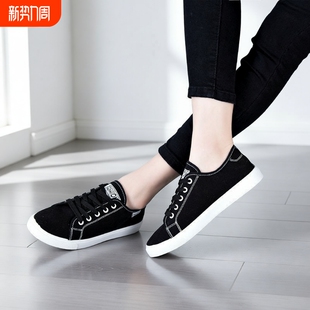 女鞋 韩版 学生白色鞋 女2025夏季 子 小白鞋 新款 平底休闲鞋 帆布鞋 潮鞋