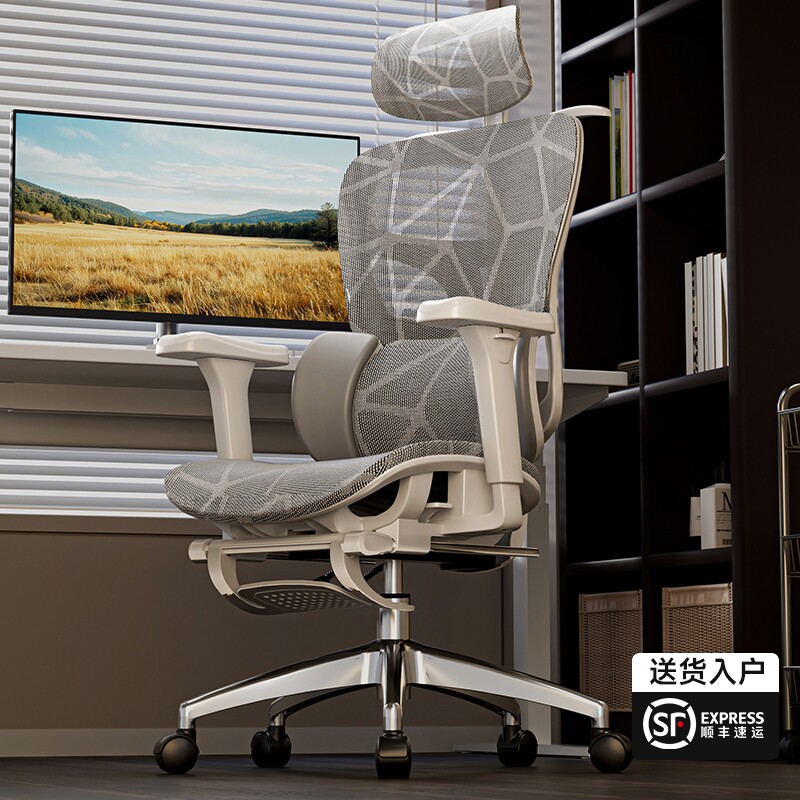 人体工学椅子护腰电脑椅家用舒适久坐电竞可躺办公室座椅可调午睡