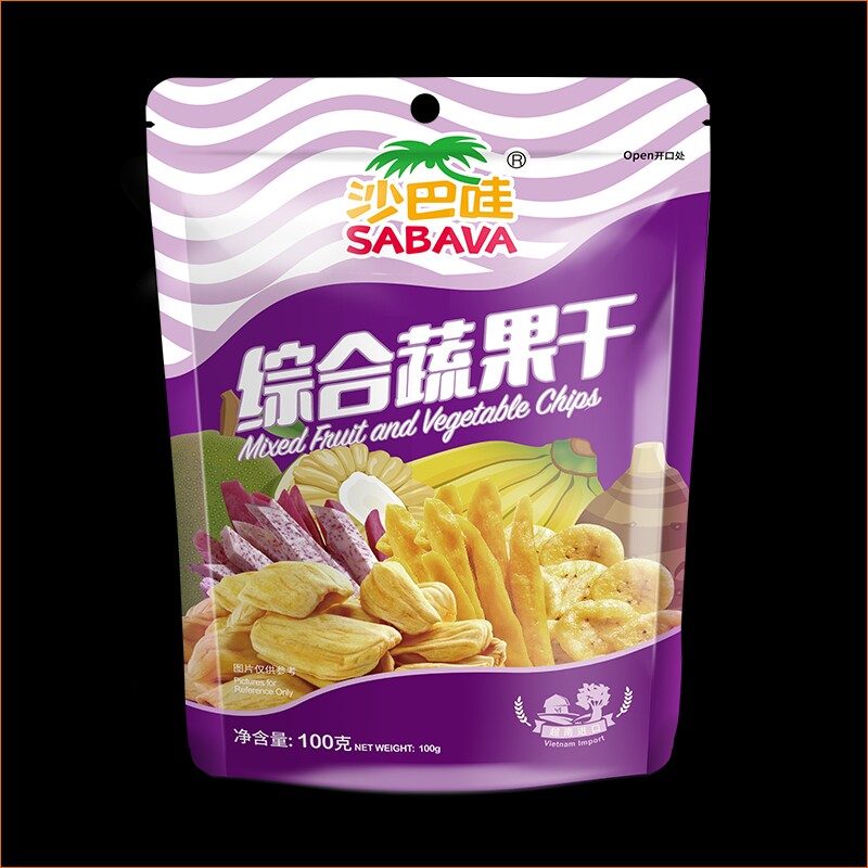 沙巴哇综合蔬果干100g蔬菜干水果干混合装果蔬脆干果蔬干零食