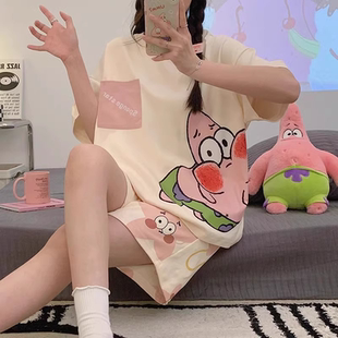 可爱超火夏季 裤 大码 女士家居服套装 2025新款 睡衣女款 夏高级感短袖